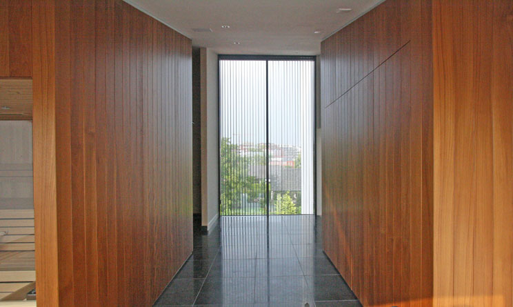 interieurontwerp sauna en kastenwand