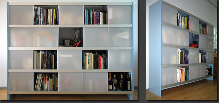 Meubelontwerp - multifunctionele moderne boekenkast/roomdivider DeGoedeVorm | Architect